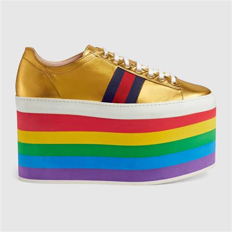 rainbow gucci platform knockoffs
